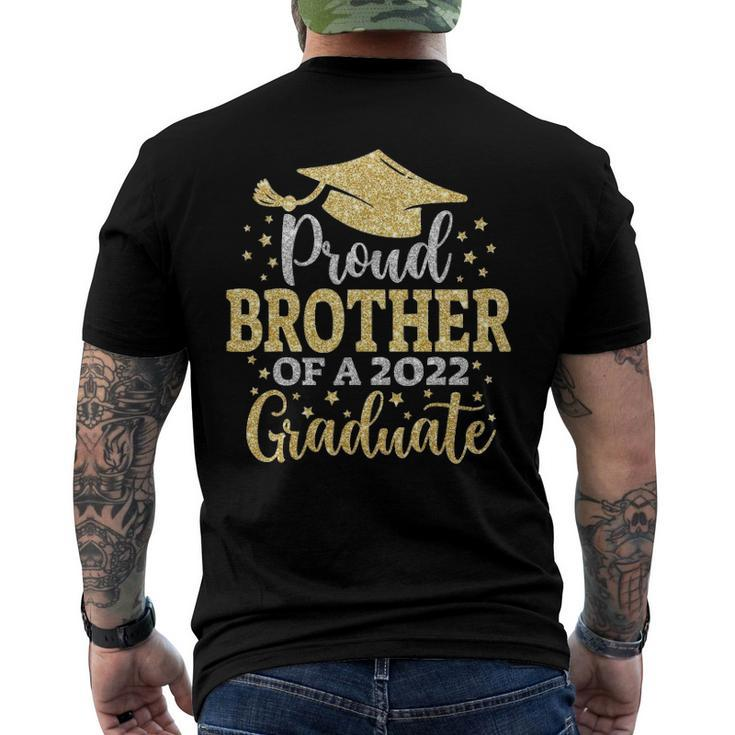 Brother Senior 2022 Proud Brother Of A Class Of 2022 Graduate Men's Crewneck Short Sleeve Back Print T-shirt