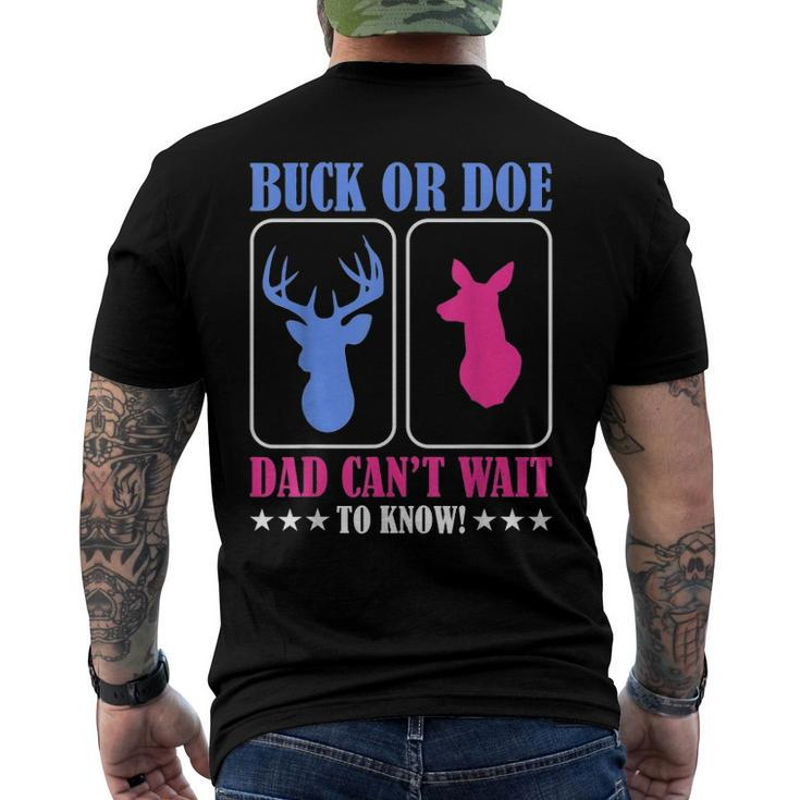 Buck Or Doe Gender Reveal Party Men's Back Print T-shirt