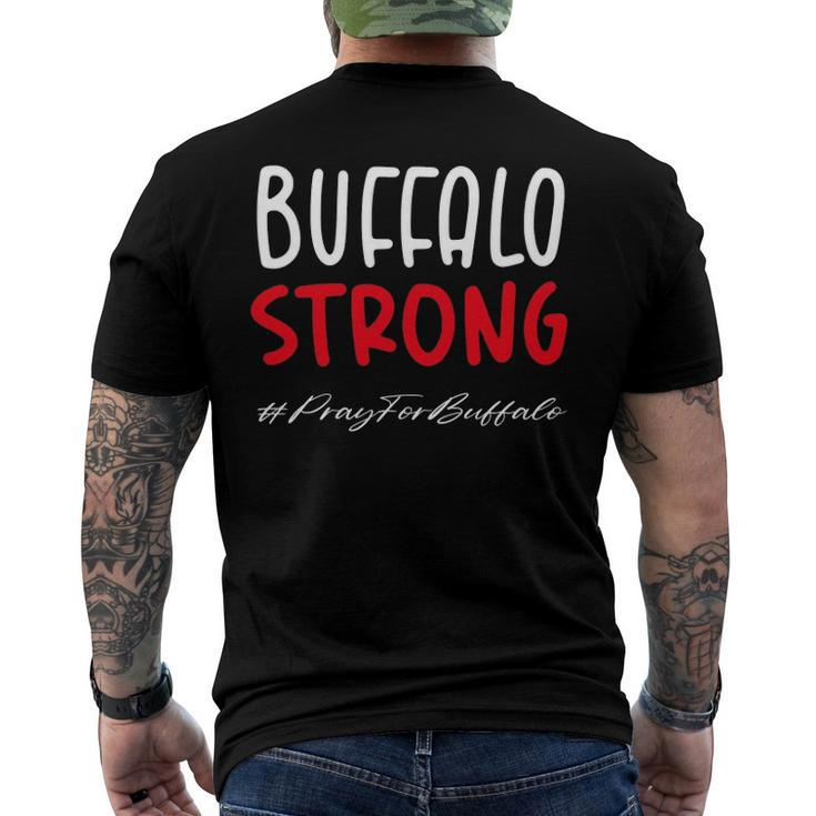 Buffalo Strong Quote Pray For Buffalo Cool Buffalo Strong Men's Back Print T-shirt