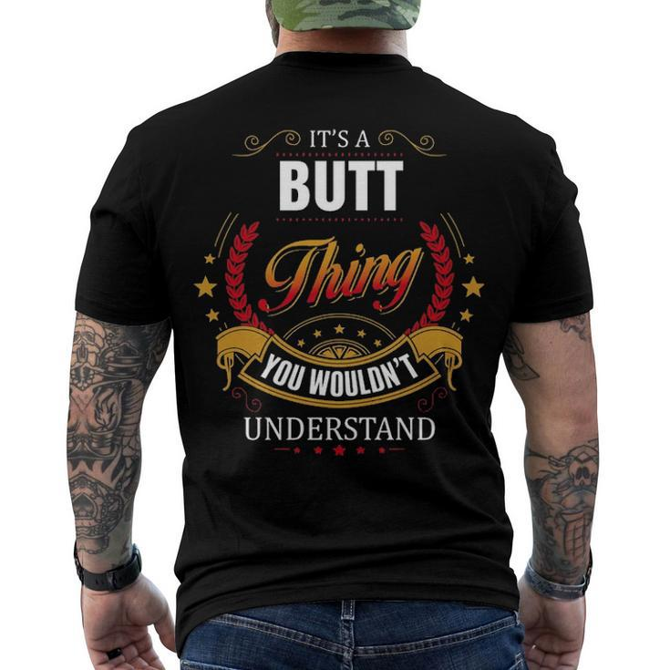 Butt Shirt Family Crest Butt T Shirt Butt Clothing Butt Tshirt Butt Tshirt For The Butt 131 Men's T-Shirt Back Print