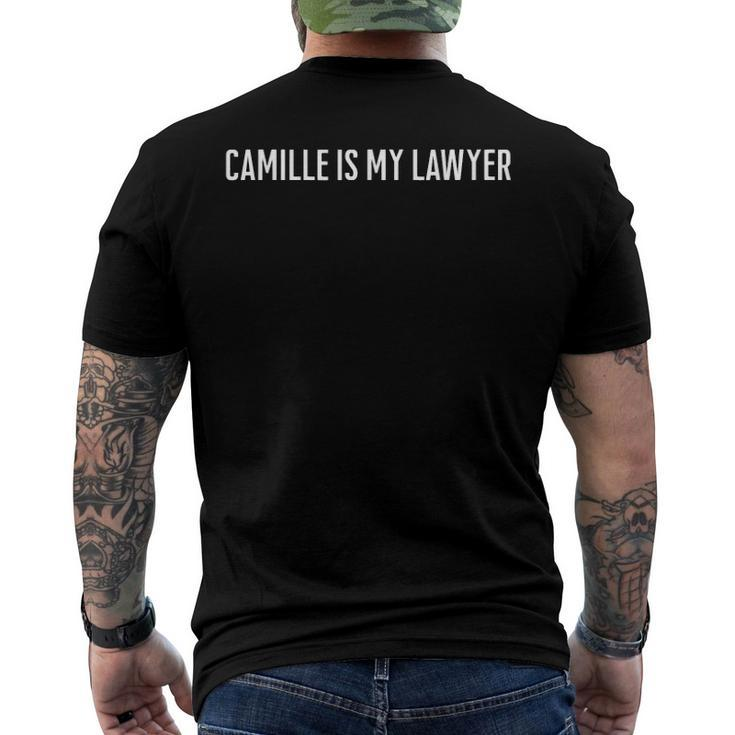 Camille Is My Lawyer Camille Vasquez Men's Back Print T-shirt