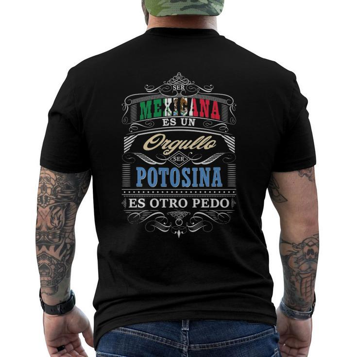Camisa De Mujer Graciosa San Luis Potosi Mexico Y Potosinas Men's Back Print T-shirt
