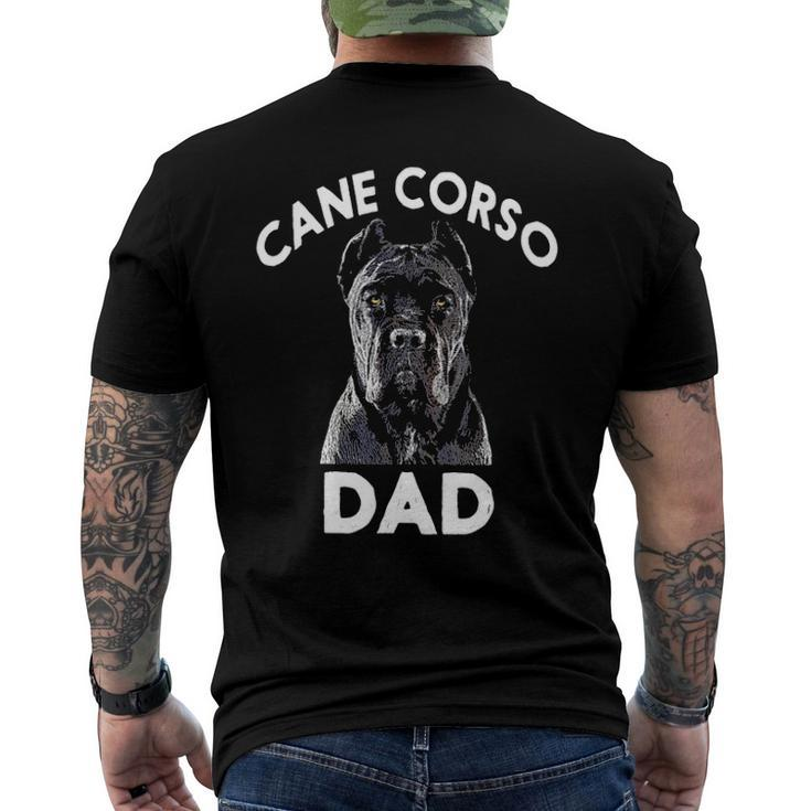 Cane Corso Dad Pet Lover Fathers Day Men's Back Print T-shirt