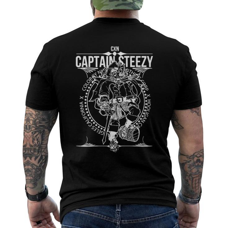 Captain Steezy Gothic Lifestyle Men's Back Print T-shirt