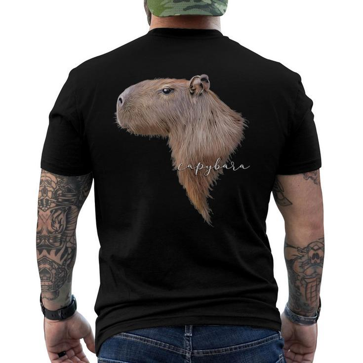 Capybara Graphic Art Capibara Rodent Gnawer Animal Novelty Men's Back Print T-shirt