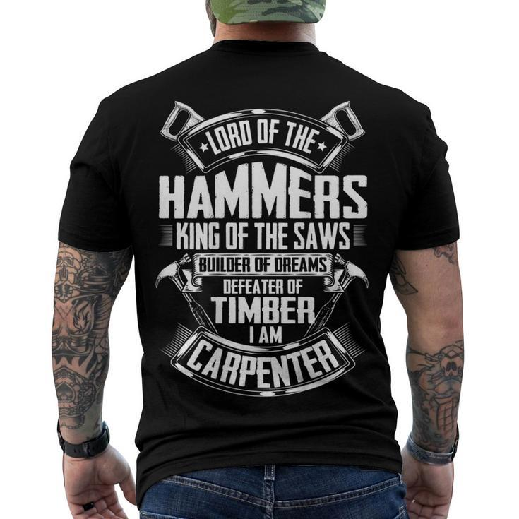 Carpentry Lord Of The Hammers Wright Carpenter Men's T-shirt Back Print