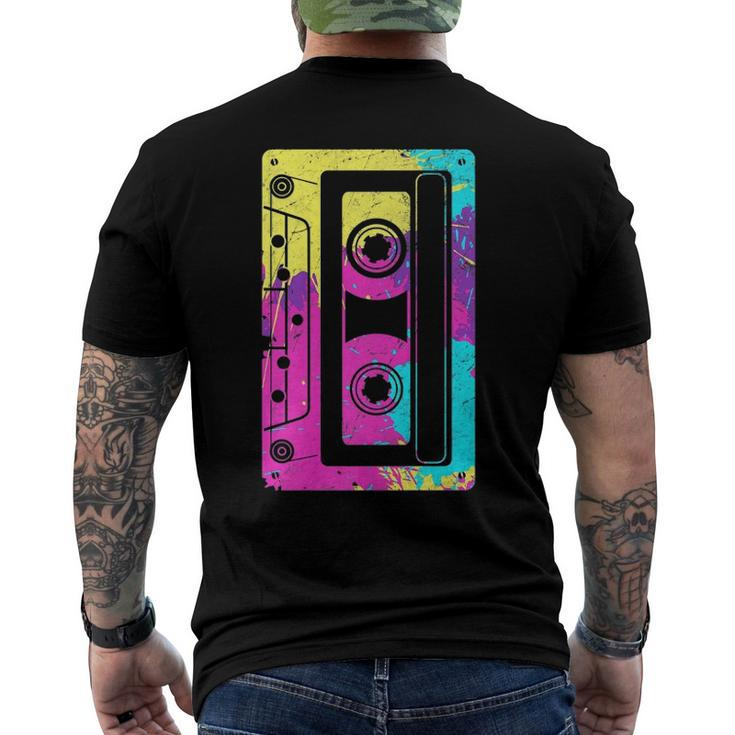 Cassette Tape Mixtape 80S And 90S Costume Men's Back Print T-shirt