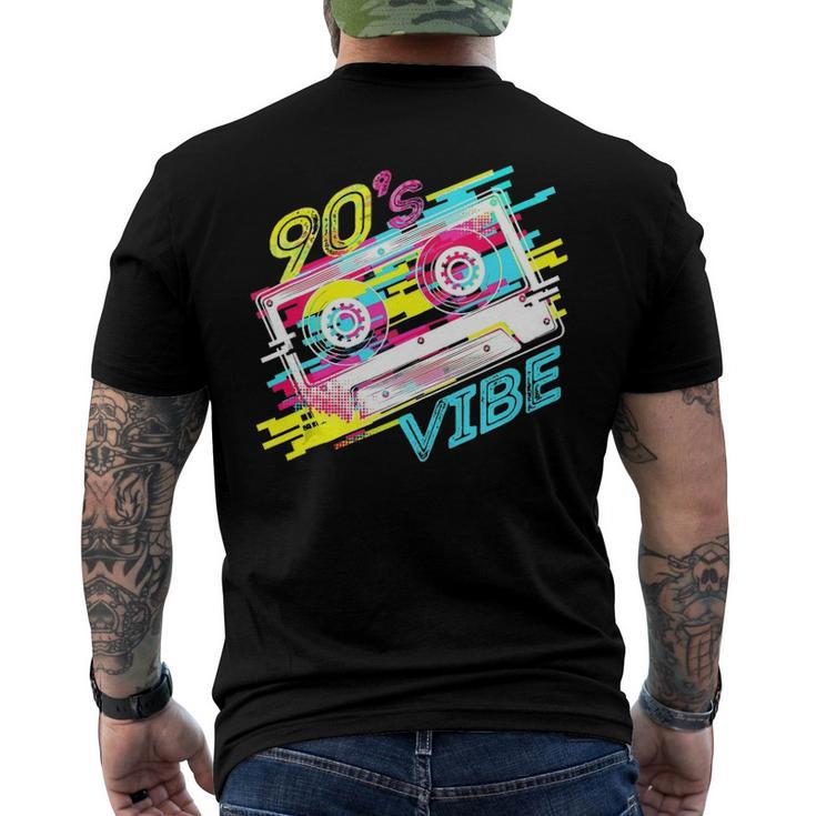 Cassette Tape Party Retro 90S Music Costume 90S Vibe Men's Crewneck Short Sleeve Back Print T-shirt