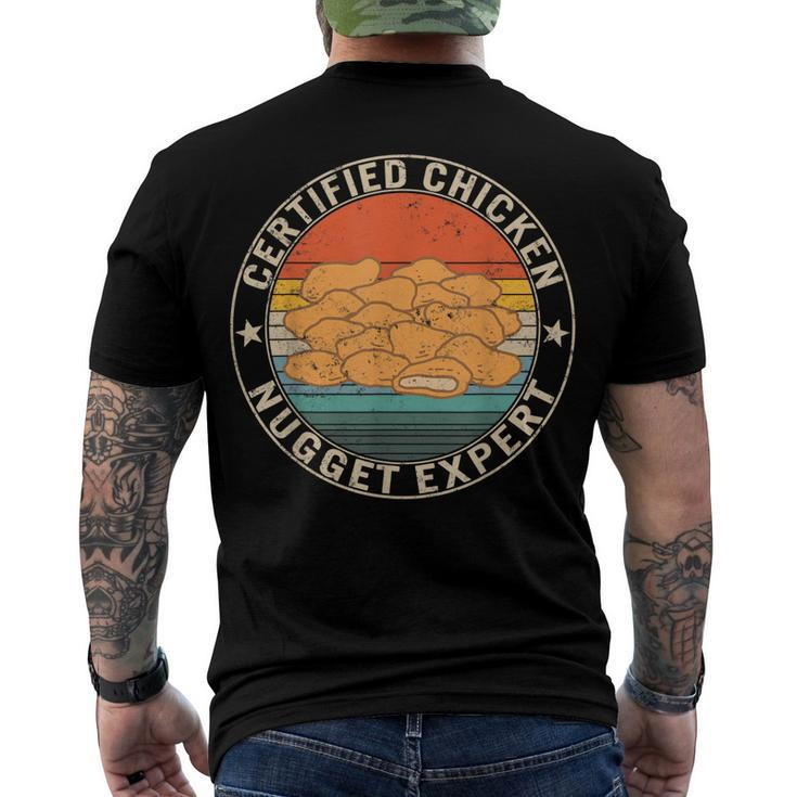 Certified Chicken Nugget Expert Fried Nuggets Lover Food Mom Men's T-shirt Back Print