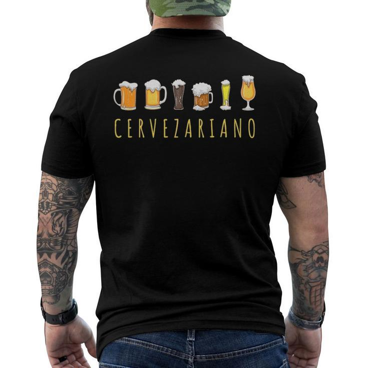 Cervezariano Mexican Beer Cerveza Men's Back Print T-shirt