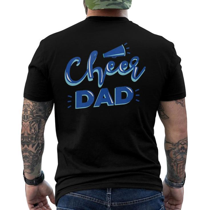 Cheer Dad - Proud Cheerleader Father Cheer Parent Men's Back Print T-shirt