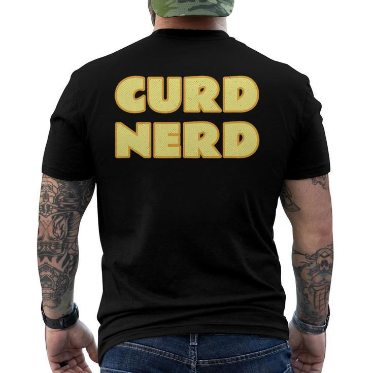 Cheese Lover - Curd Nerd Dairy Product Men's Back Print T-shirt