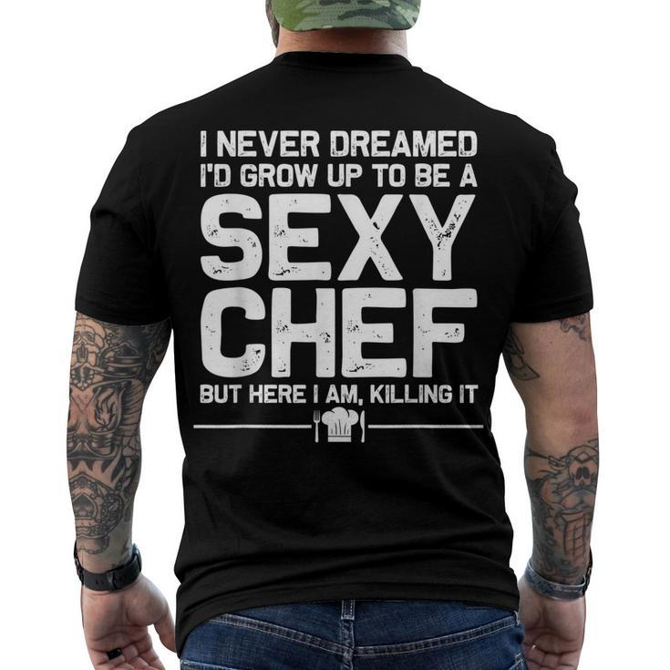 Chef Men Women Sexy Cooking Novelty Culinary Men's Back Print T-shirt