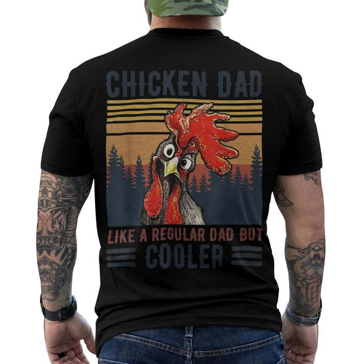 Chicken Chicken Chicken Dad Like A Regular Dad Farmer Poultry Father Day_ V11 Men's Crewneck Short Sleeve Back Print T-shirt