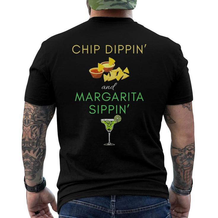 Chip Dippin And Margarita Sippin Cinco De Mayo Men's Back Print T-shirt