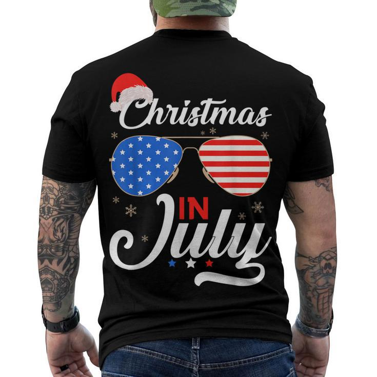 Christmas In July 4Th Of July Beach Summer Christmas Men's T-shirt Back Print