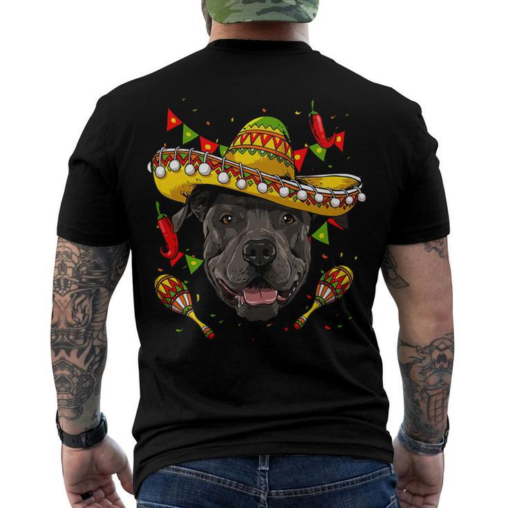 Cinco De Mayo Pit Bull Men Women Kids Sombrero T-Shirt Men's T-shirt Back Print