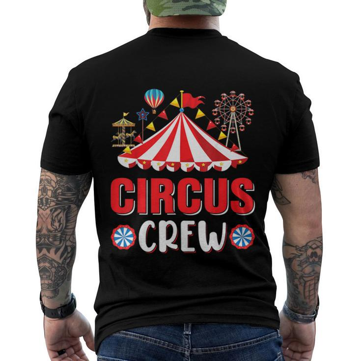 Circus Crew Funny Circus Staff Costume Circus Theme Party  V2 Men's Crewneck Short Sleeve Back Print T-shirt