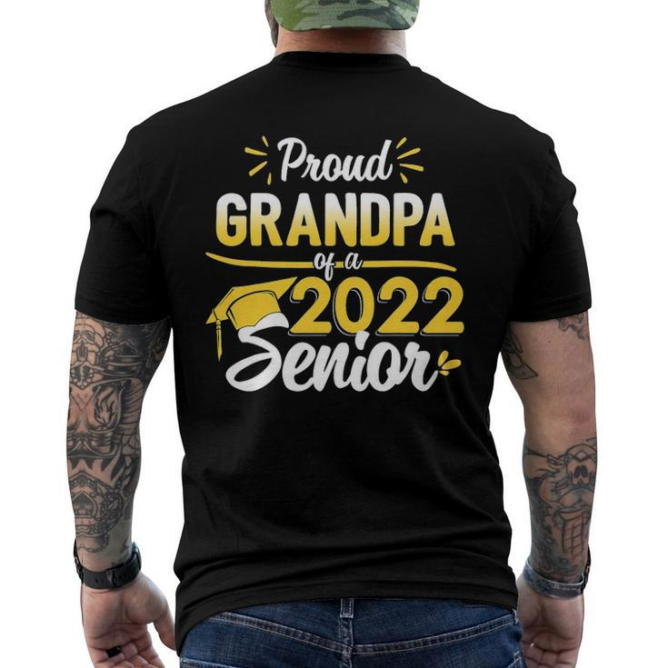 Class Of 2022 Graduation Proud Grandpa Of A 2022 Senior Men's Back Print T-shirt