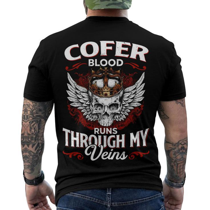 Cofer Blood Runs Through My Veins Name V2 Men's Crewneck Short Sleeve Back Print T-shirt