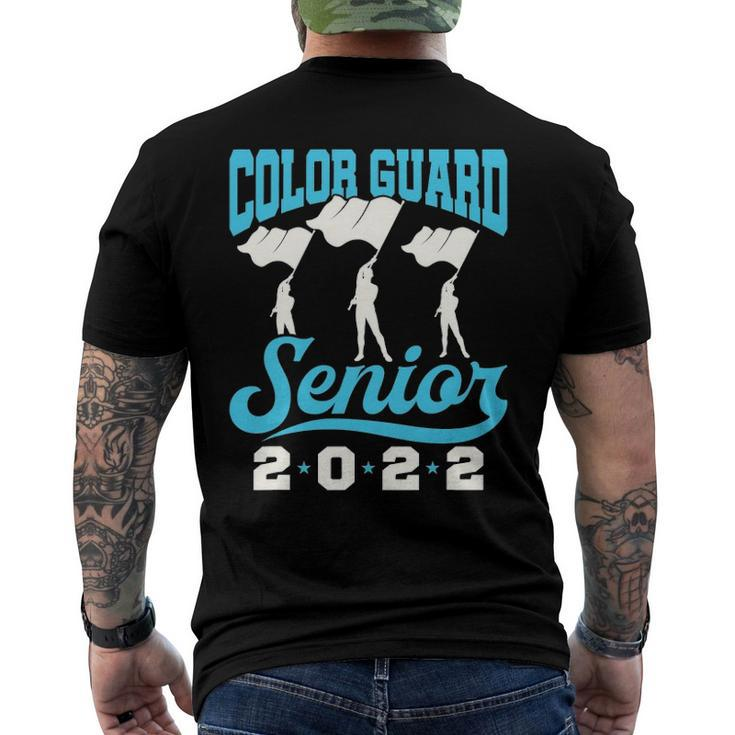 Color Guard Senior 2022 Flags Graduation Men's Back Print T-shirt