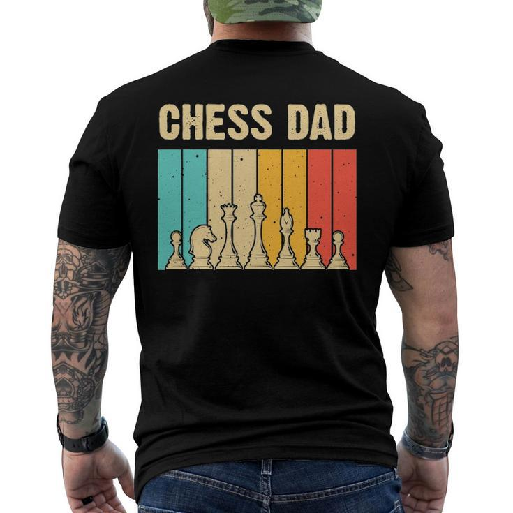 Cool Chess Lover Art For Dad Men Father Novelty Chess Player Men's Crewneck Short Sleeve Back Print T-shirt