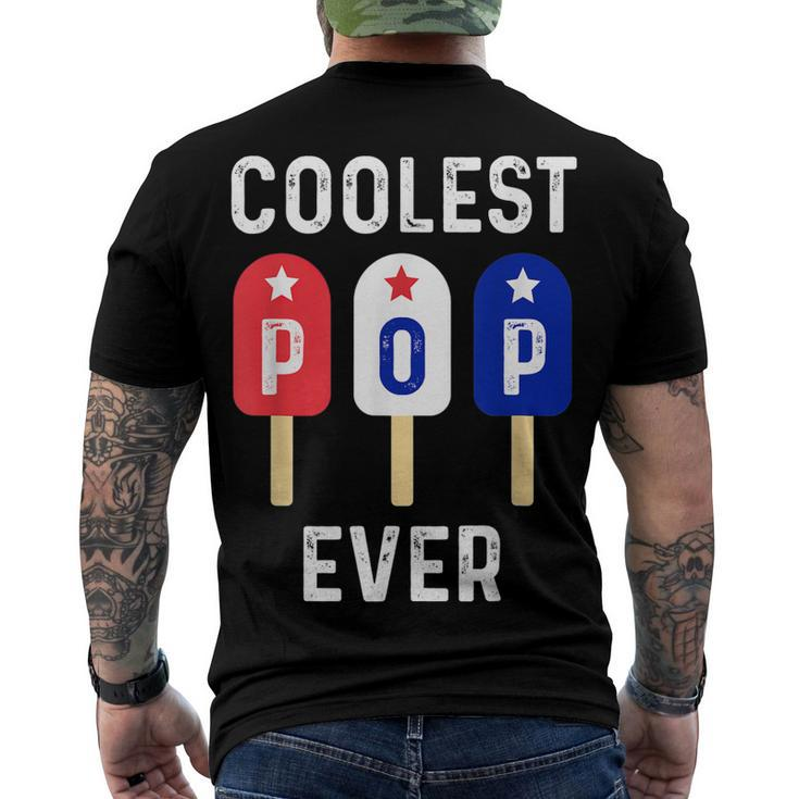Coolest Pop Ever Popsicle Men Best Dad Ever Cool Fathers Day Men's Back Print T-shirt