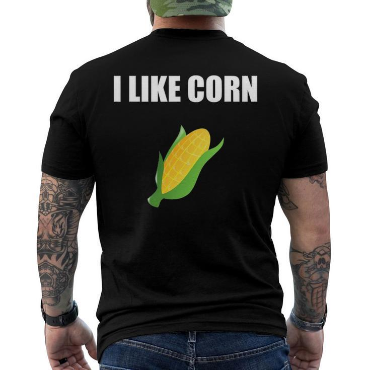 I Like Corn Corn Lover Men's Back Print T-shirt
