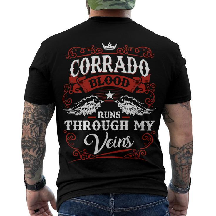 Corrado Name Shirt Corrado Family Name V2 Men's Crewneck Short Sleeve Back Print T-shirt
