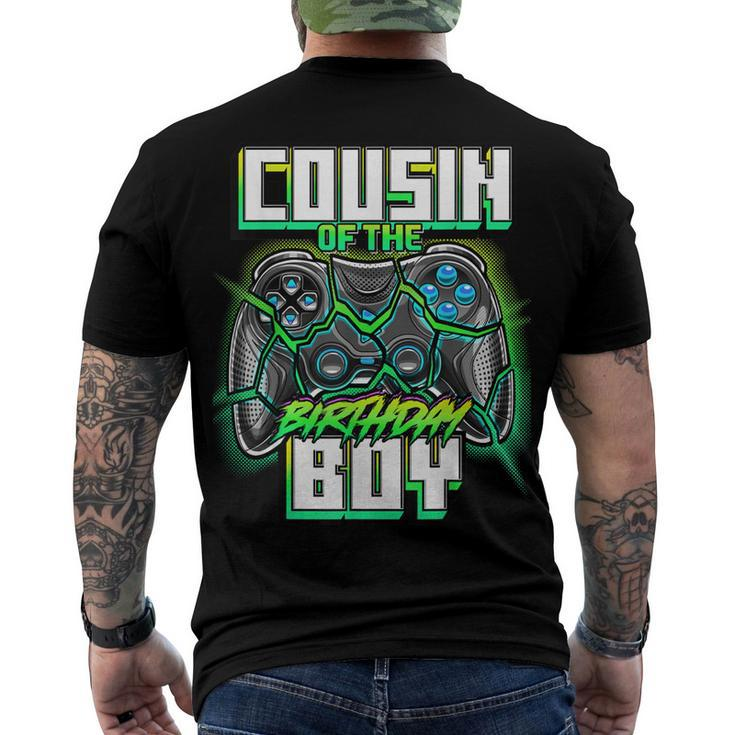 Cousin Of The Birthday Boy Matching Family Video Game Party Men's T-shirt Back Print