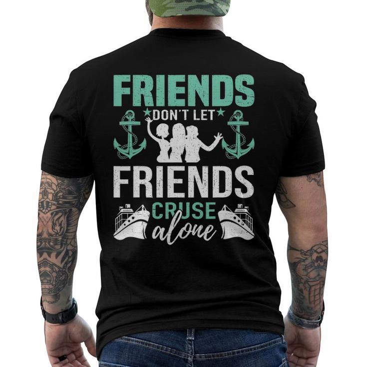 Cruise Ship Vacation Friend Cruise Men's Back Print T-shirt