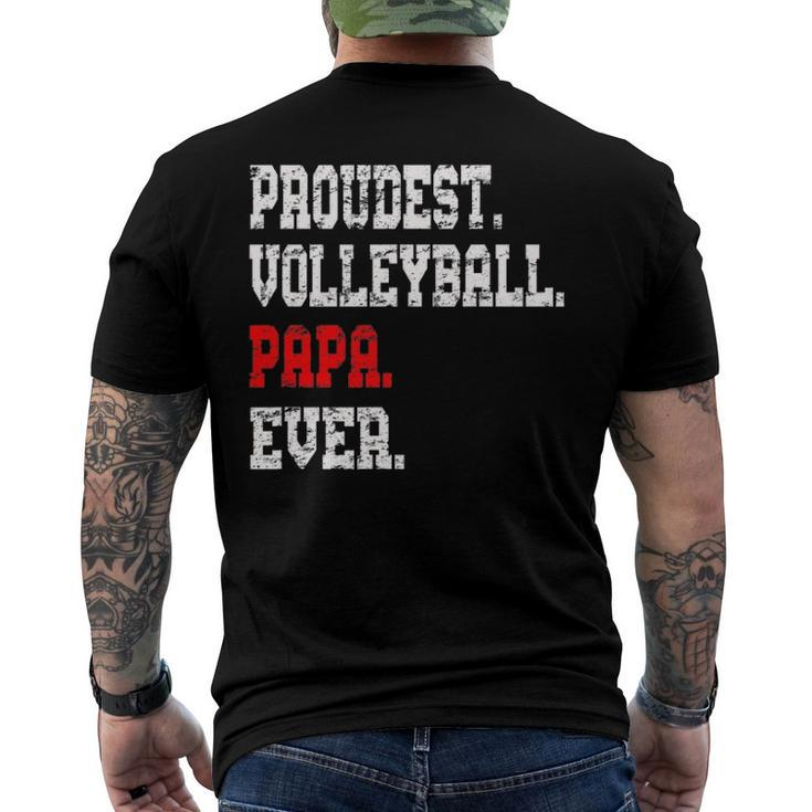 Custom Volleyball Papabest Papa Ever Men's Back Print T-shirt