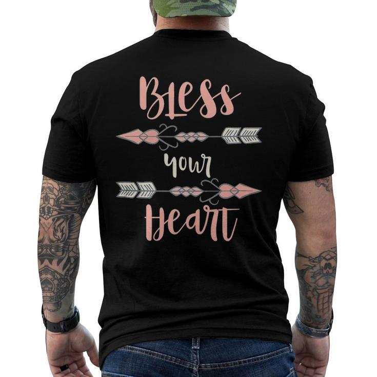 Cute Bless Your Heart Southern Culture Saying Men's Back Print T-shirt