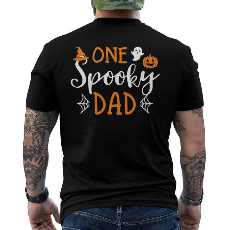Cute Matching Halloween Family S One Spooky Dad Men's Back Print T-shirt