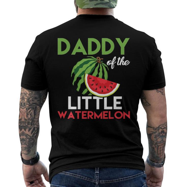 Mens Cute Watermelon Daddy Dad For Men Men's Back Print T-shirt
