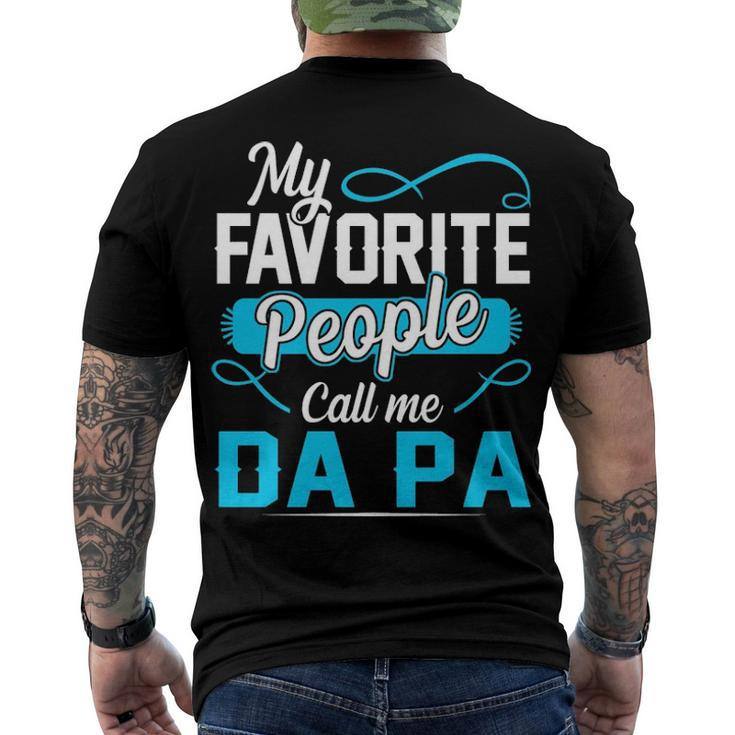 Da Pa Grandpa My Favorite People Call Me Da Pa V2 Men's T-Shirt Back Print
