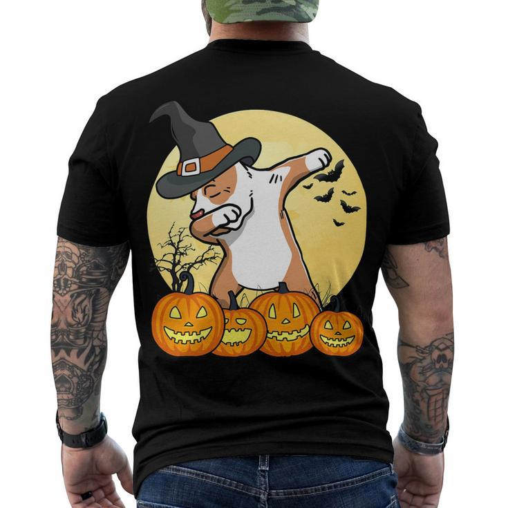 Dabbing Pit Bull Dab Dance Dog Halloween T-Shirt Men's T-shirt Back Print