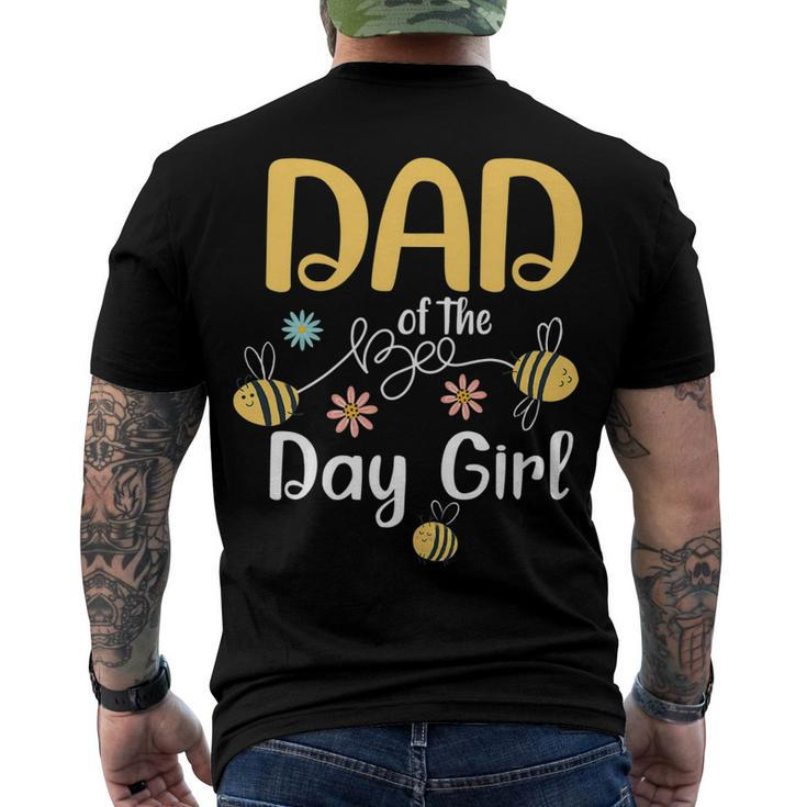 Dad Bee Birthday Party Matching Family First Bee Day Men's T-shirt Back Print