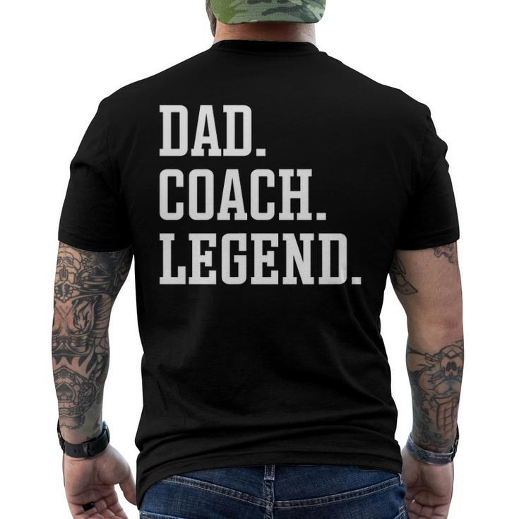 Dad Coach Legend - Coach Dad Men's Back Print T-shirt