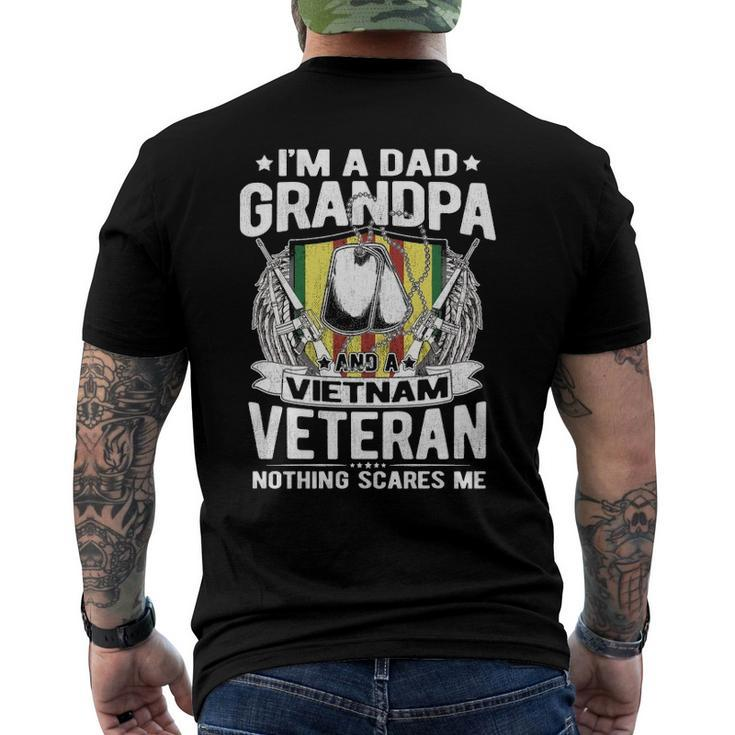 A Dad Grandpa And Vietnam Veteran Proud Retired Soldier Men's Back Print T-shirt