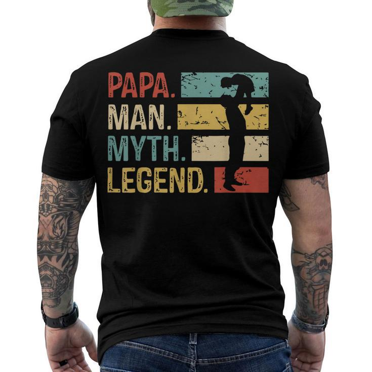 Mens Dad Man Myth Legend Christmas Father Birthday Men's T-shirt Back Print