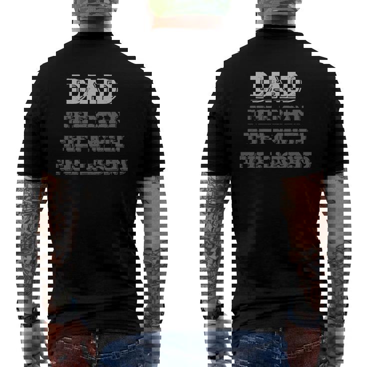 Dad The Myth The Legend Vintage Dad Legend Men's Back Print T-shirt