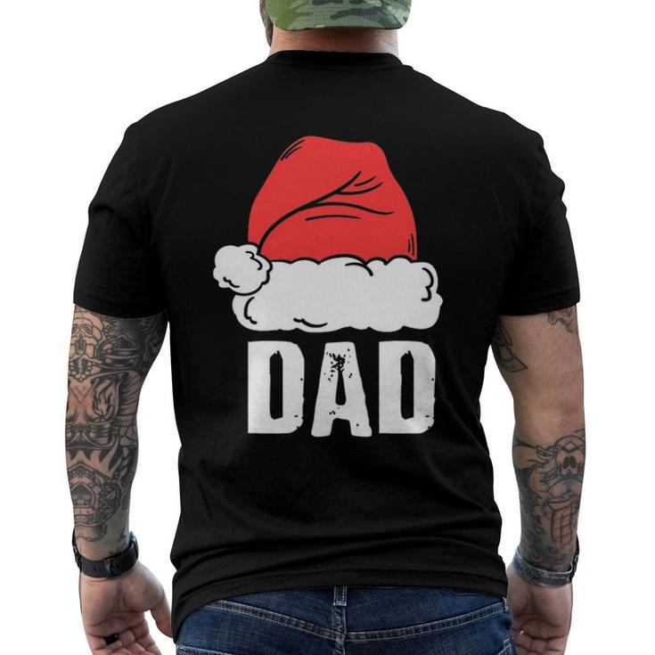 Dad Santa Christmas Family Matching Pajamas Papa Father Men's Back Print T-shirt