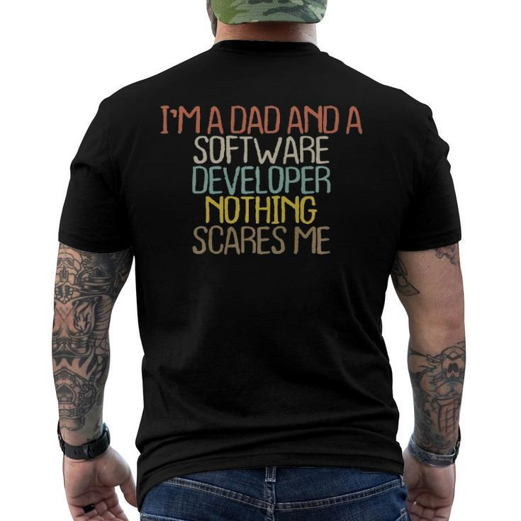Im A Dad And A Software Developer Nothing Men's Back Print T-shirt