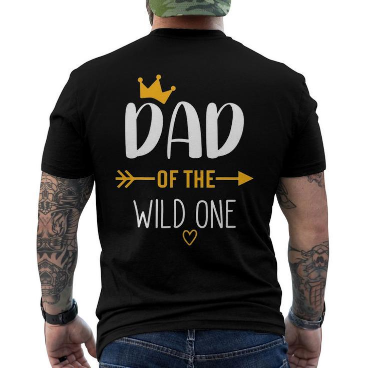 Dad Of The Wild One Fathers Day New Dad Kids For Men Dad Men's Back Print T-shirt
