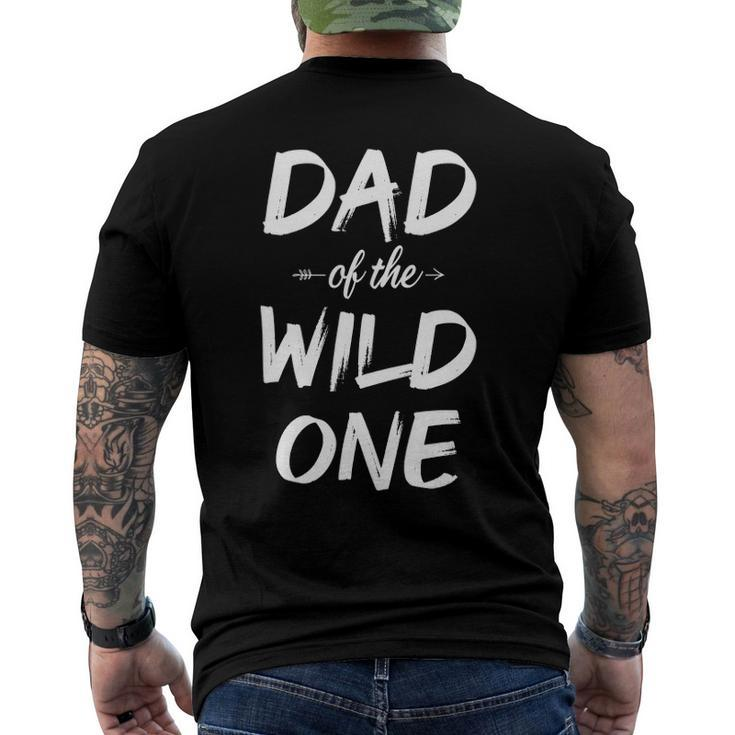 Dad Of The Wild One Dad Of Wild One Men's Back Print T-shirt