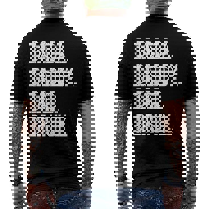 Mens Dada Daddy Dad Bruh From Son Boys Fathers Day V3 Men's T-shirt Back Print