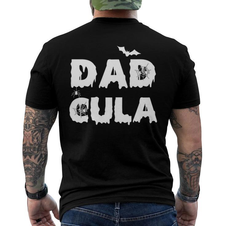 Dadcula Halloween Letter Print Dad Tops Men's Back Print T-shirt