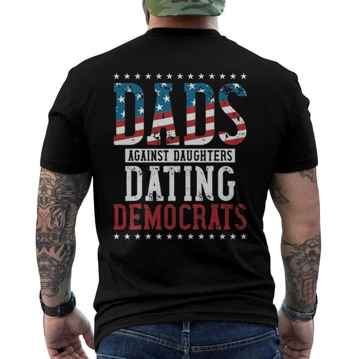 Daddd Dads Against Daughters Dating Democrats Men's Back Print T-shirt
