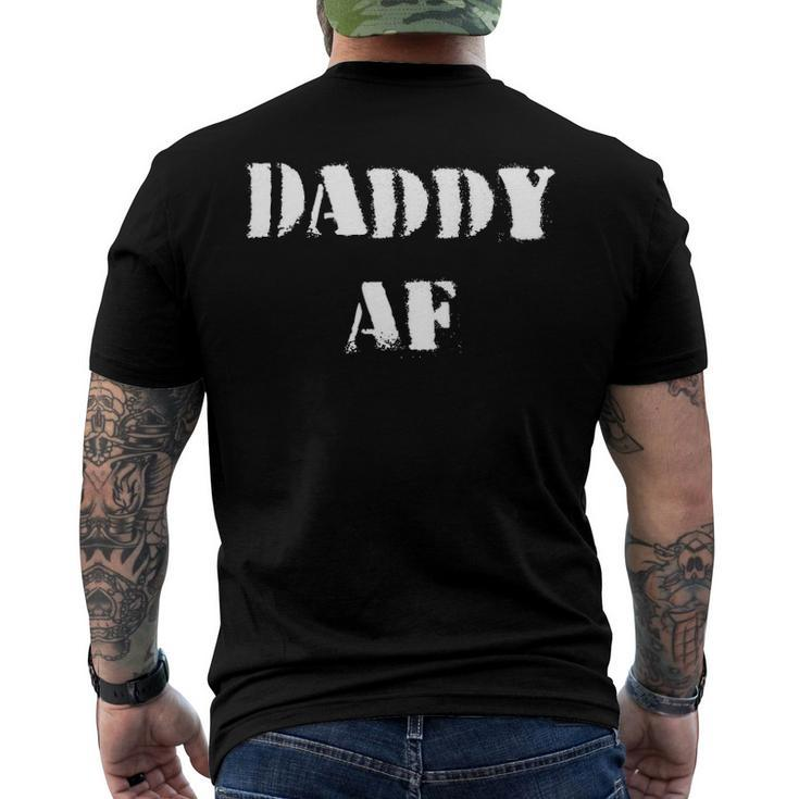 Daddy Af Fathers Day Men's Back Print T-shirt